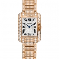 Cartier Tank Ladies Anglaise Watch Small Model Pink Gold