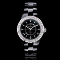 Chanel J12 Black Ladies Diamonds