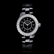 Chanel J12 Black Ladies Diamonds
