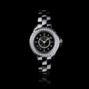 Chanel J12 Black Ladies Diamonds