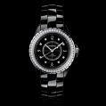 Chanel J12 Black Ladies Diamonds