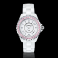 Chanel J12 White Ladies Pink Sapphire