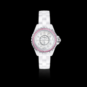 Chanel J12 White Ladies Pink Sapphire