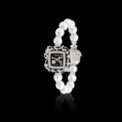 Chanel Jewellery Watch in 18-carat White Gold, Cultured Pearls, Onyx and Diamonds