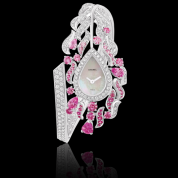 Chanel Jewellery Watch in 18-carat White Gold Pink Sapphires and Diamonds