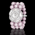 Chanel Jewellery Watch in 18k White Gold, Cultured Pearls, Mother of Pearl and Diamonds
