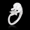 Chanel Jewellery Watch in 18k White Gold, Rock Crystal, Black and White Diamonds