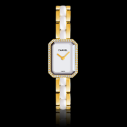 Chanel Premiere Ladies Ceramic Yellow Gold Diamonds