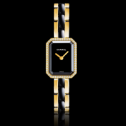 Chanel Premiere Ladies Ceramic Yellow Gold Diamonds