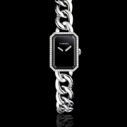 Chanel Premiere Ladies Chain Bracelet, Steel and Diamonds