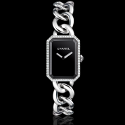 Chanel Premiere Ladies Chain Bracelet, Steel and Diamonds