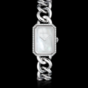 Chanel Premiere Ladies Chain Bracelet, Steel and Diamonds