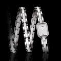 Chanel Premiere Ladies Triple Row Ceramic Steel and Diamonds