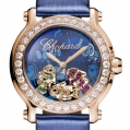 Chopard Happy Diamonds - Happy Sport Medium 18-Carat Rose Gold, Colored Stones & Diamonds