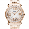 Chopard Happy Diamonds - Happy Sport Mini Watch 18-Carat Rose Gold & Diamonds