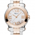 Chopard Happy Diamonds - Happy Sport Mini Watch 18-Carat Rose Gold, Stainless Steel & Diamonds