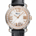 Chopard Happy Diamonds - Happy Sport Mini Watch 18-Carat Rose Gold, Stainless Steel & Diamonds