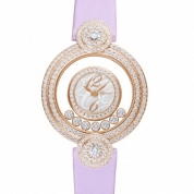 Chopard Happy Diamonds Icons Watch 18- Carat Rose Gold & Diamonds