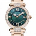 Chopard Imperiale 36 MM Watch 18-Carat Rose Gold, Green Tourmalines & Diamonds