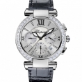 Chopard Imperiale Chrono 40 MM Watch  Stainless Steel, Amethysts & Diamonds
