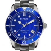 Christopher Ward Casual/Sport Ladies W61 Trident Pro Automatic - 38MM Blue Bezel