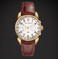 Cuervo y Sobrinos Historiador Crono Landeron Moviento Vintage - Gold White