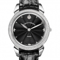 Cuervo y Sobrinos Historiador Ladies - Diamonds Black Guilloché