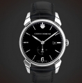 Cuervo y Sobrinos Historiador Pequeños Segundos - Steel Black, Superluminova
