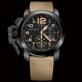 George Graham Chronofighter Oversize Black Sahara