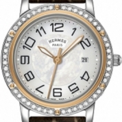 Hermes Clipper Ladies Quartz MM 28 MM