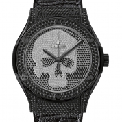Hublot Classic Fusion Black Skull Full Pavé