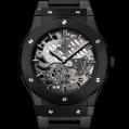 Hublot Classic Fusion Classico Ultra-thin Skeleton All Black Bracelet 45MM