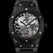 Hublot Classic Fusion Classico Ultra-thin Skeleton All Black Bracelet 45MM