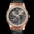 Hublot Classic Fusion Classico Ultra-thin Skeleton King Gold Diamonds