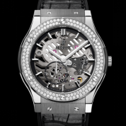 Hublot Classic Fusion Classico Ultra-thin Skeleton Titanium Diamonds 45MM