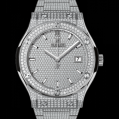 Hublot Classic Fusion Titanium Bracelet Full Pavé 42MM