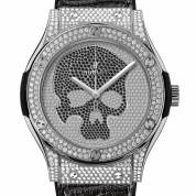 Hublot Classic Fusion Titanium Skull Full Pavé