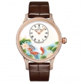 Jaquet Droz Les Ateliers D'Art Ladies Petite Heure Minute Carps 39 MM