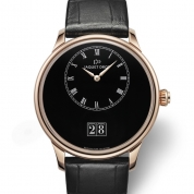 Jaquet Droz Petite Heure Minute Grande Date Black Enamel 43 MM