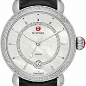 Michele CSX Elegance Diamond Dial Black Alligator Leather