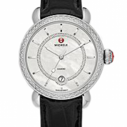 Michele CSX Elegance Diamond Dial Black Alligator Leather