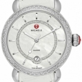 Michele CSX Elegance Diamond Dial White Alligator Leather