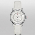 Michele CSX Elegance Diamond Dial White Alligator Leather