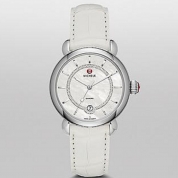 Michele CSX Elegance Diamond Dial White Alligator Leather
