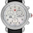 Michele CSX Signature CSX-36 Diamond Dial Black Alligator Leather
