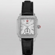 Michele Deco 16 Diamond Black Alligator