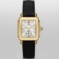 Michele Deco 16 Diamond Dial Black Patent