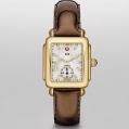 Michele Deco 16 Diamond Dial Espresso Patent