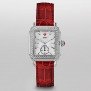 Michele Deco 16 Diamond Garnet Alligator
