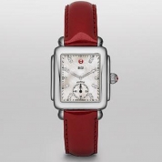 Michele Deco 16 Diamond Scarlet Patent